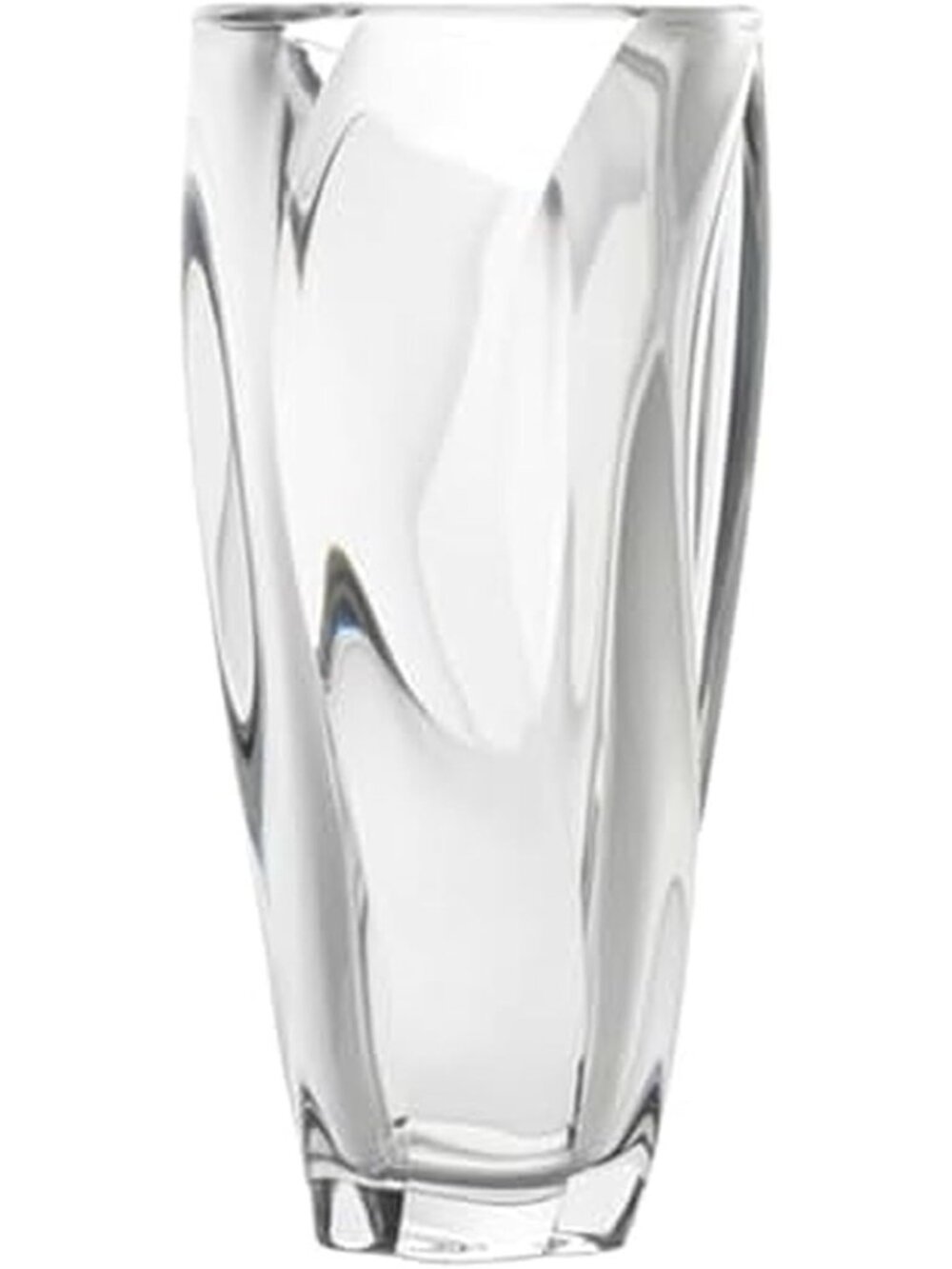 Elegant 12-Inch Crystal Glass Vase for Home Decor, Centerpiece, or Gift